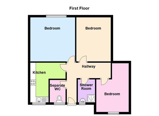 Floorplan of 3 bedroom  Flat to rent, Morecambe Street, London, SE17