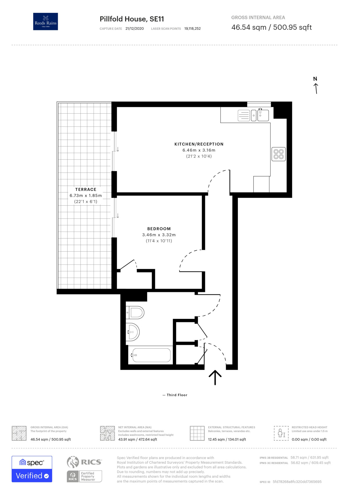 Floorplan of 1 bedroom  Flat to rent, Old Paradise Street, London, SE11