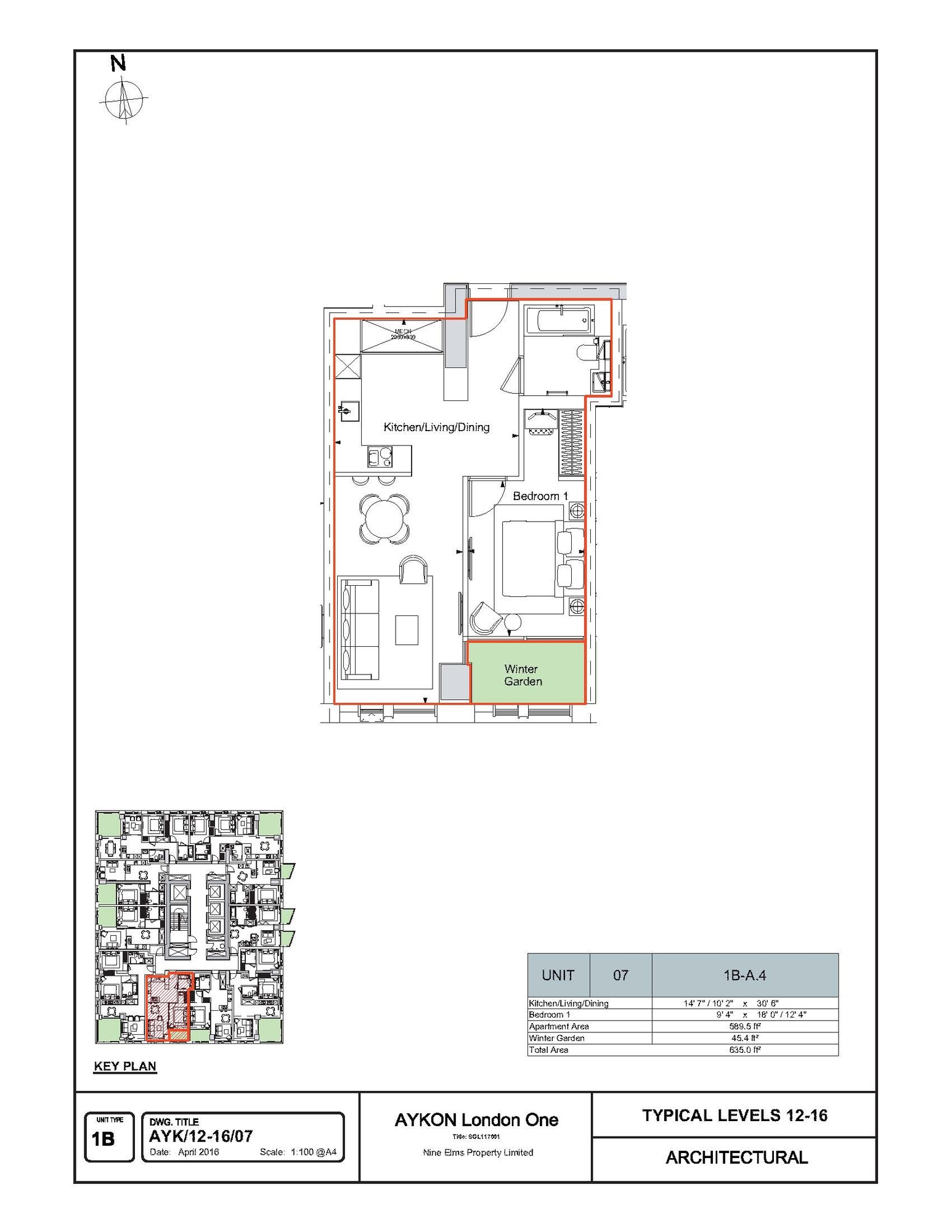 Floorplan of 1 bedroom  Flat for sale, Bondway, London, SW8