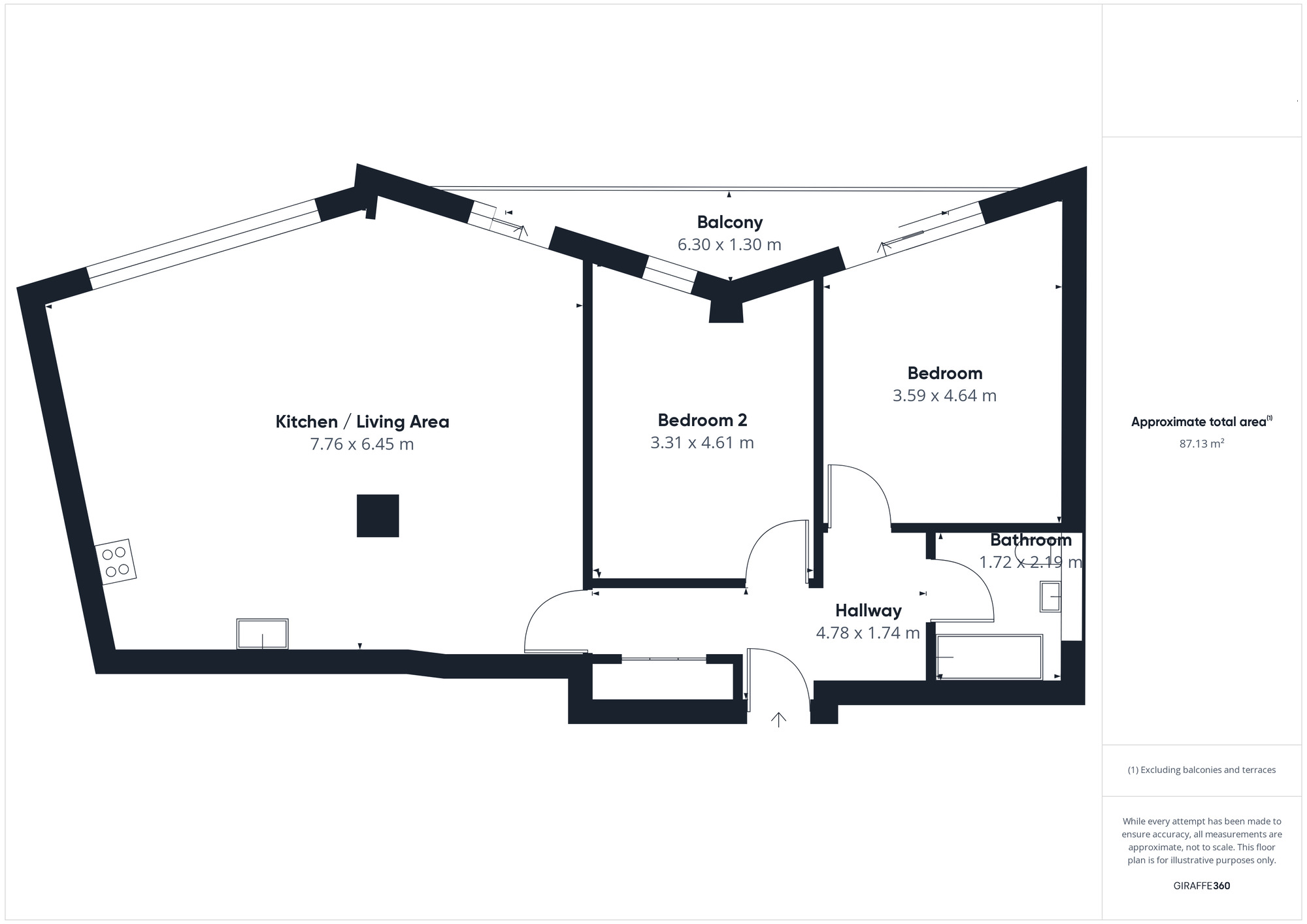 Floorplan of 2 bedroom  Flat for sale, Steedman Street, London, SE17