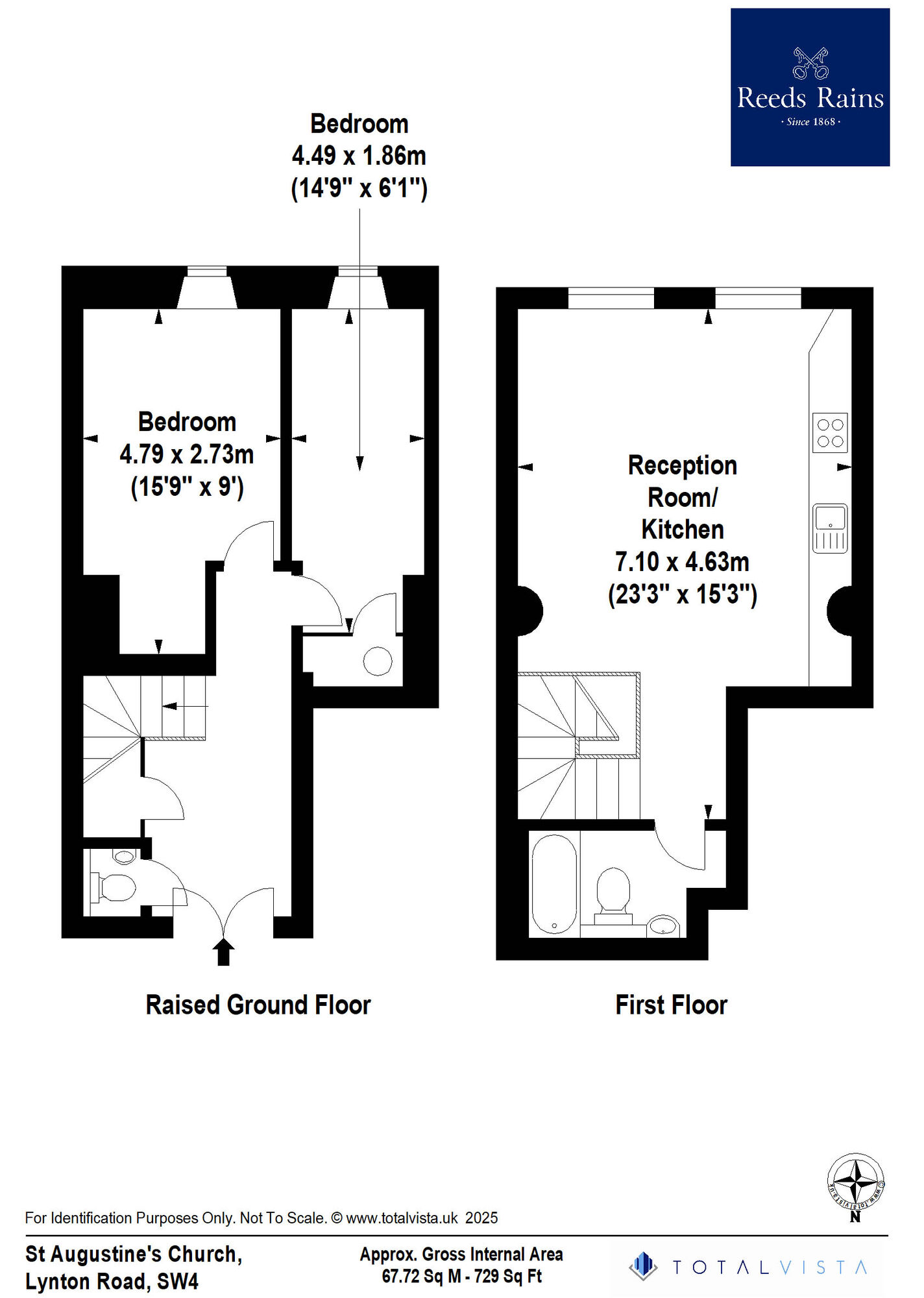 Floorplan of 2 bedroom Flat for sale, Lynton Road, London, SE1