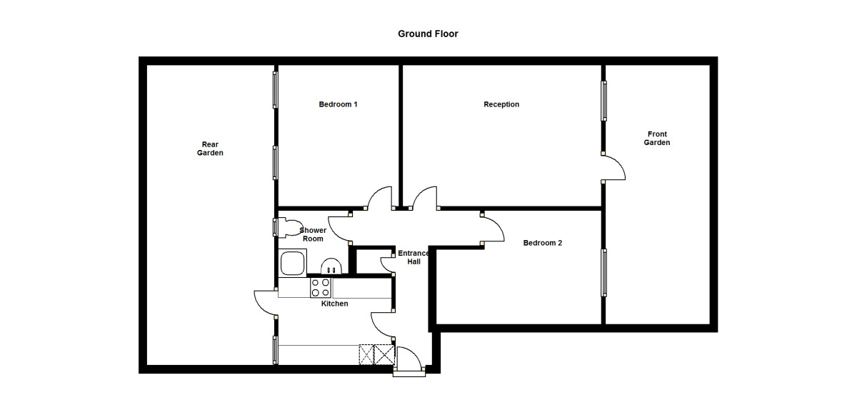 Floorplan of 2 bedroom  Flat for sale, Beckway Street, London, SE17