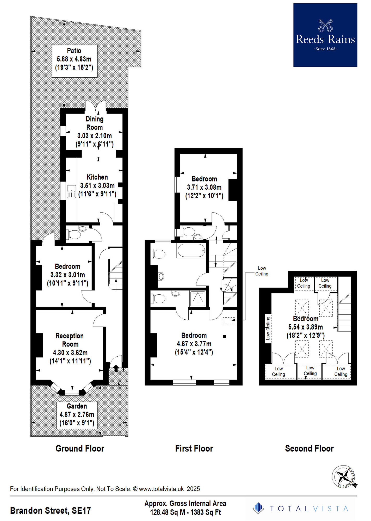 Floorplan of 4 bedroom End Terrace House for sale, Brandon Street, London, SE17