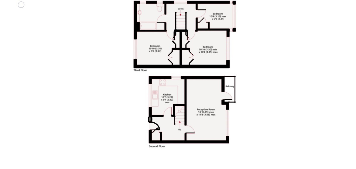 Floorplan of 3 bedroom  Flat for sale, Rolls Road, London, SE1