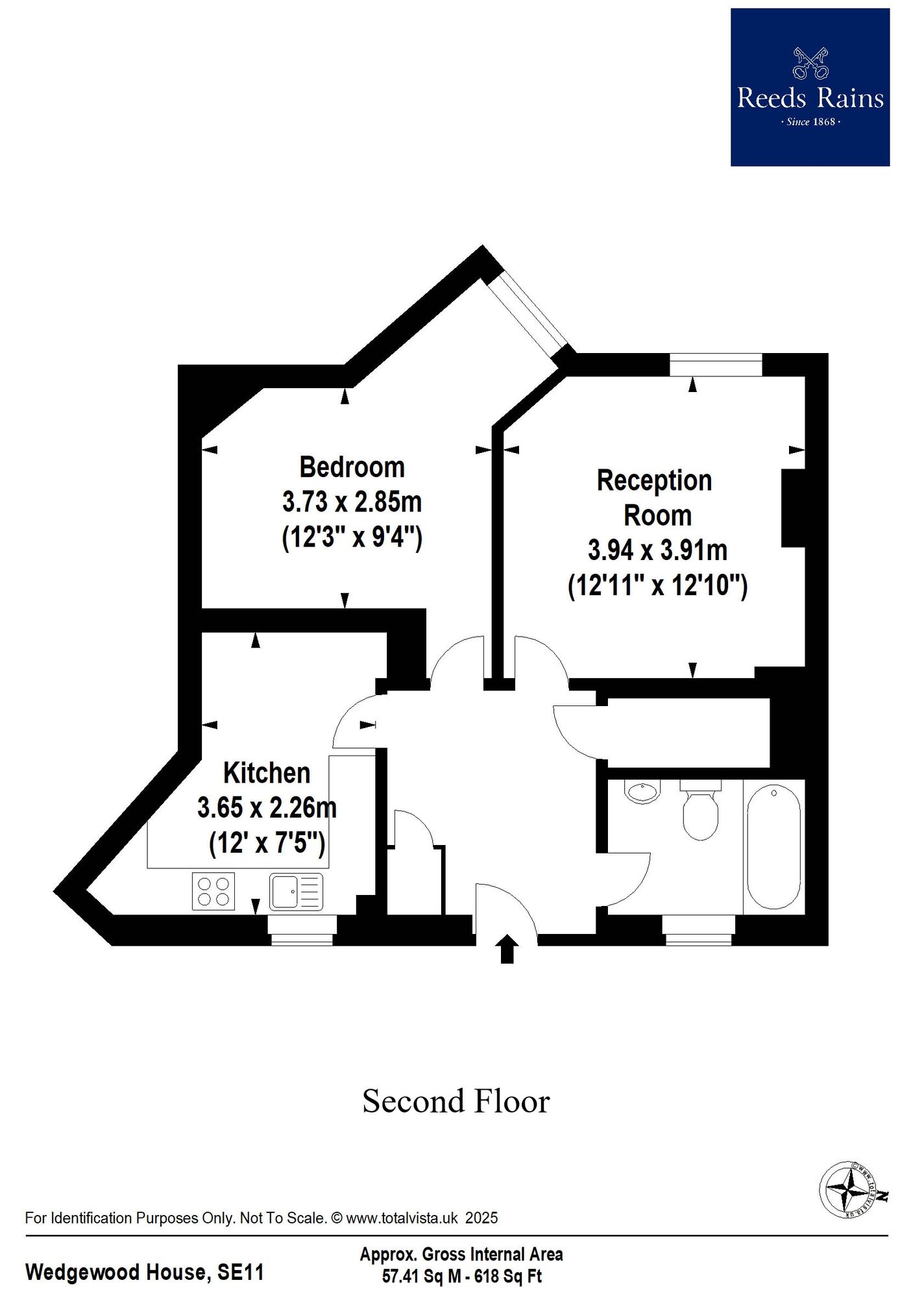 Floorplan of 1 bedroom  Flat for sale, Lambeth Walk, London, SE11
