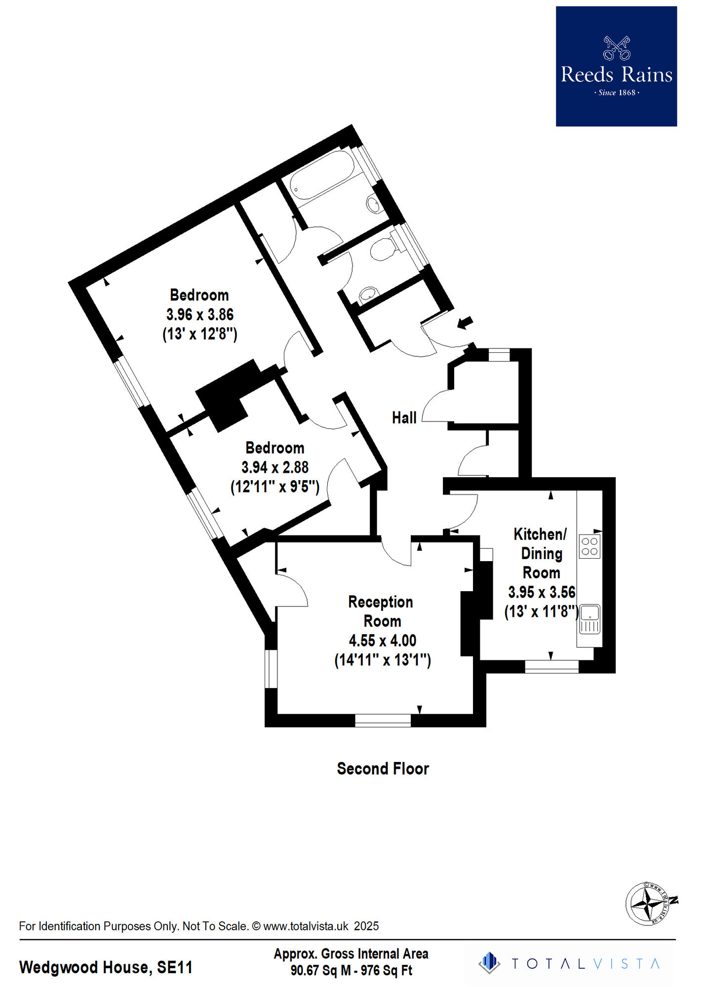 Floorplan of 2 bedroom  Flat for sale, Lambeth Walk, London, SE11