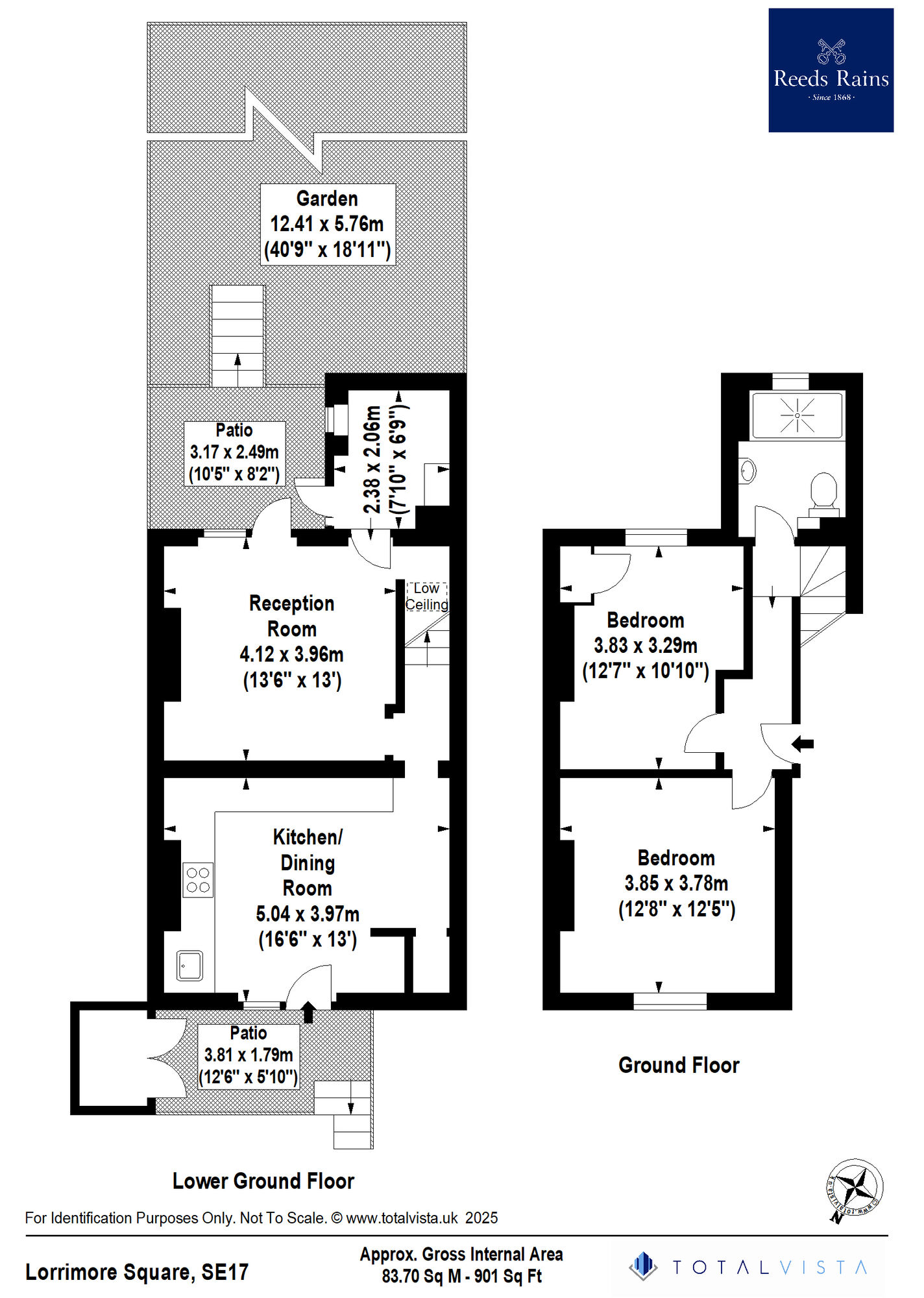Floorplan of 2 bedroom  Flat for sale, Lorrimore Square, London, SE17
