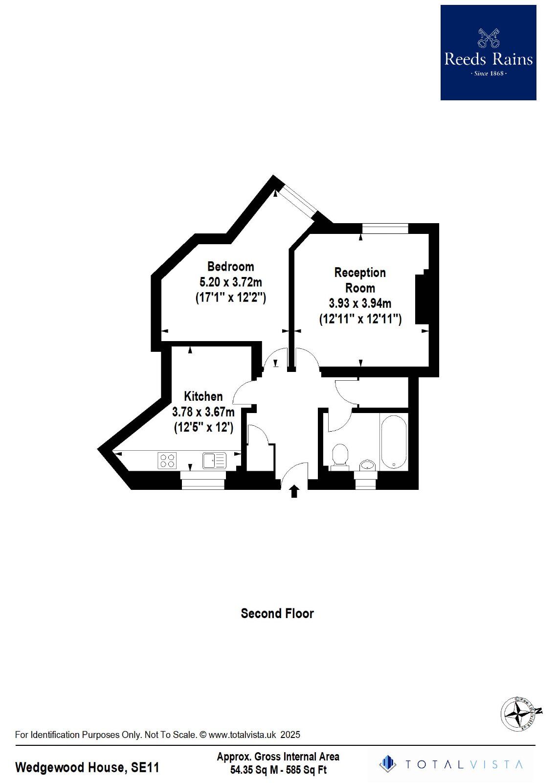 Floorplan of 1 bedroom  Flat to rent, Lambeth Walk, London, SE11