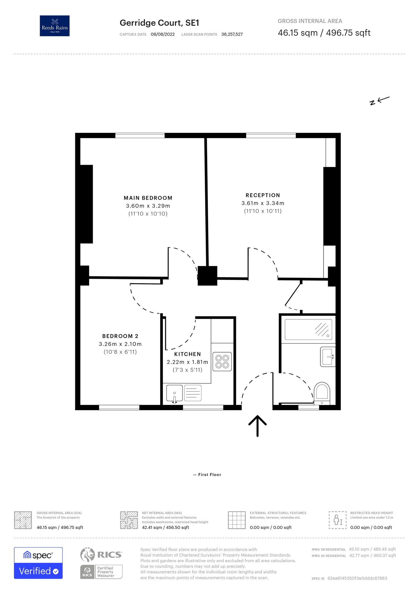 Floorplan of 2 bedroom  Flat for sale, Gerridge Street, London, SE1