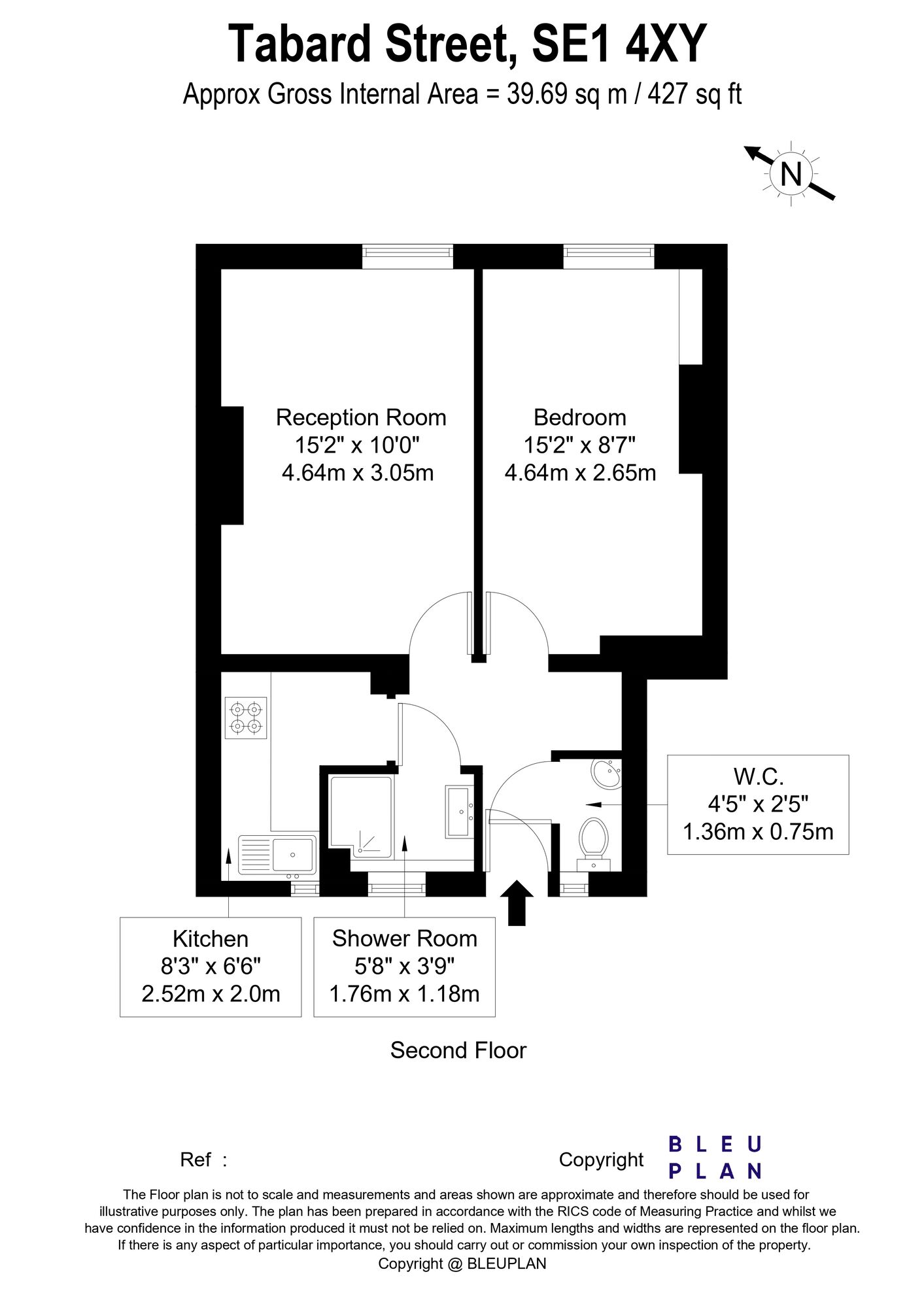 Floorplan of 1 bedroom  Flat for sale, Tabard Street, London, SE1