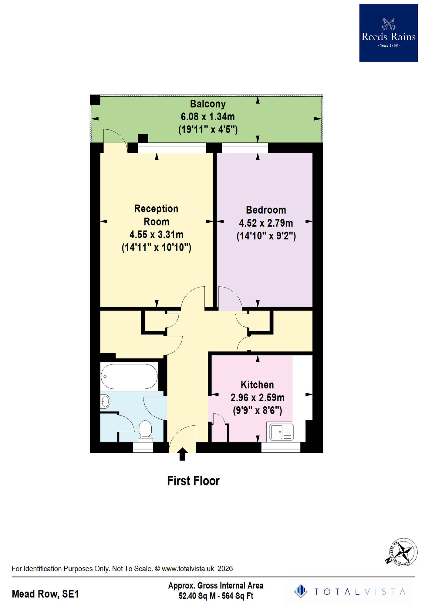 Floorplan of 1 bedroom Flat for sale, Mead Row, London, SE1