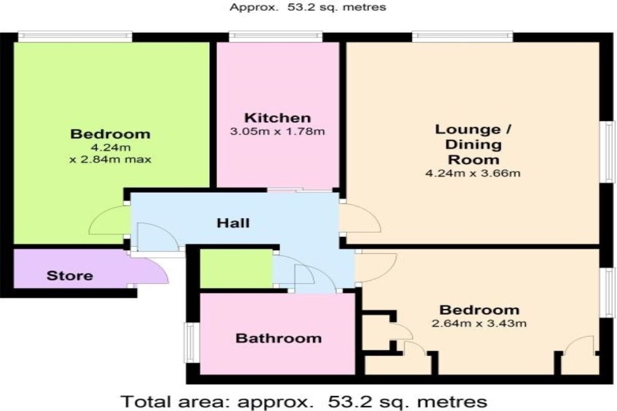 Floorplan of 2 bedroom Flat to rent, Station Road, Kenilworth, Warwickshire, CV8