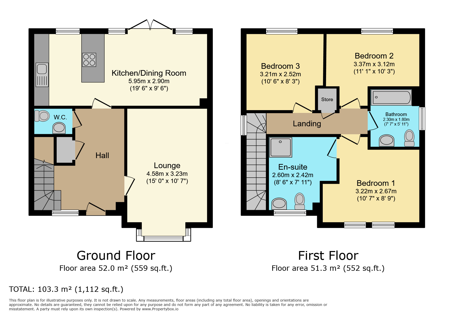 Floorplan of 3 bedroom Detached House for sale, Harris Way, Kenilworth, Warwickshire, CV8