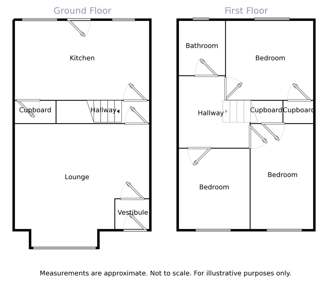 Floorplan of 3 bedroom Mid Terrace House to rent, Westgate, Leyland, PR25