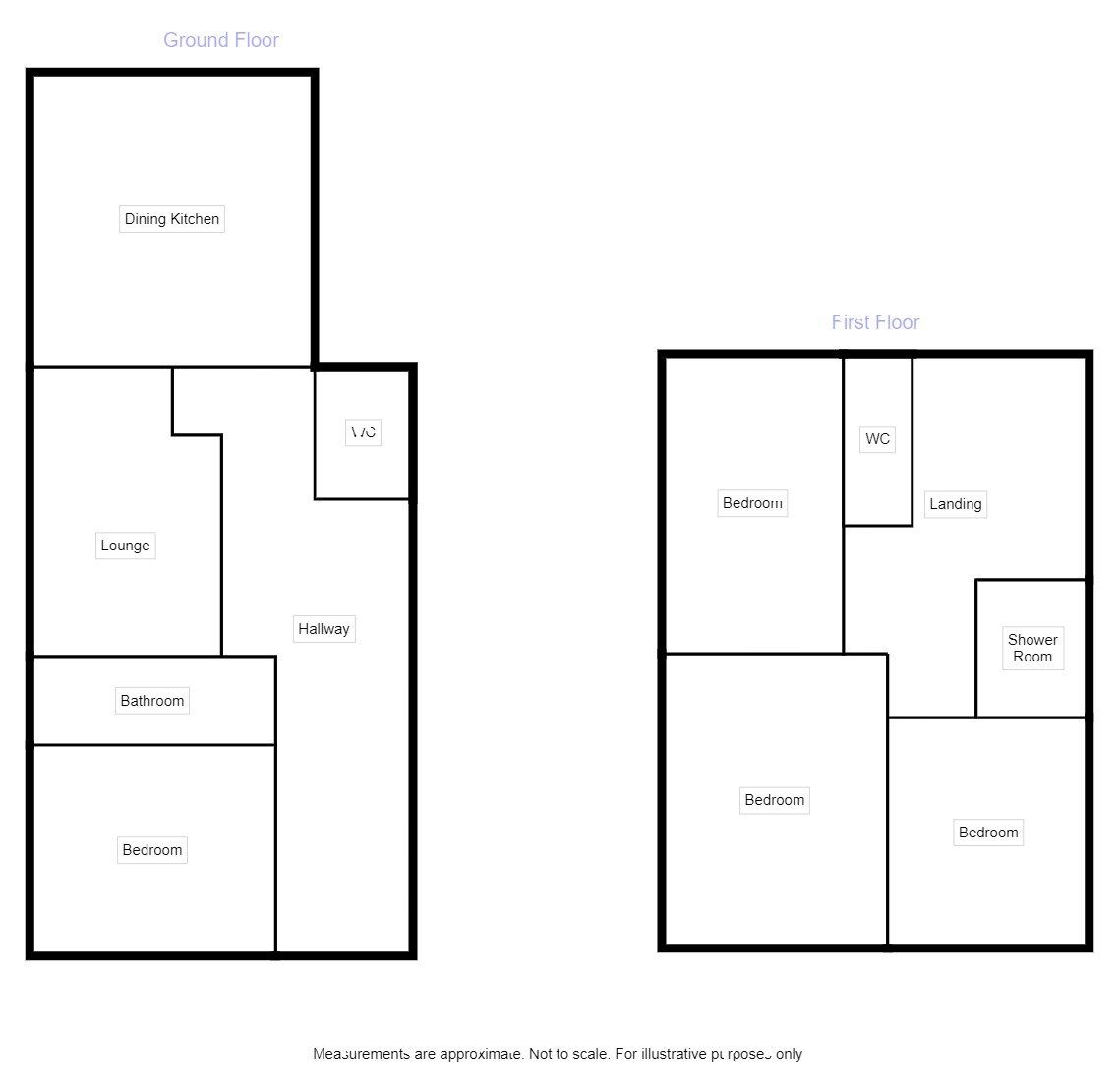 Floorplan of 1 bedroom House to rent, Shelley Road, Ashton-on-Ribble, Lancashire, PR2