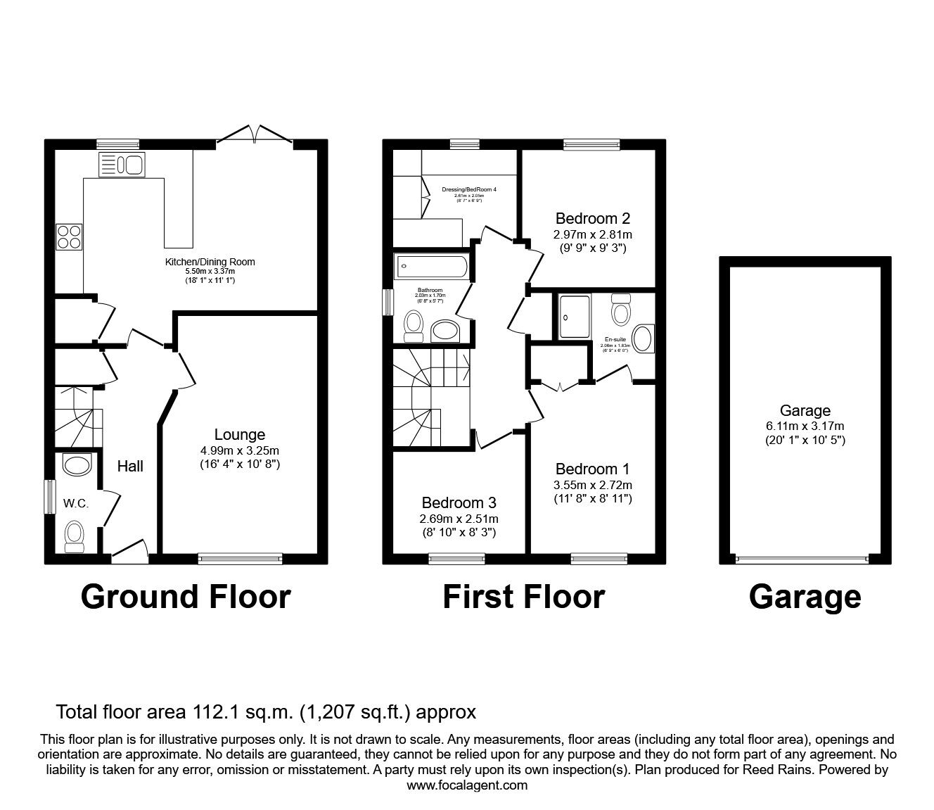 Floorplan of 4 bedroom Detached House to rent, Lynx Place, Leyland, Lancashire, PR26