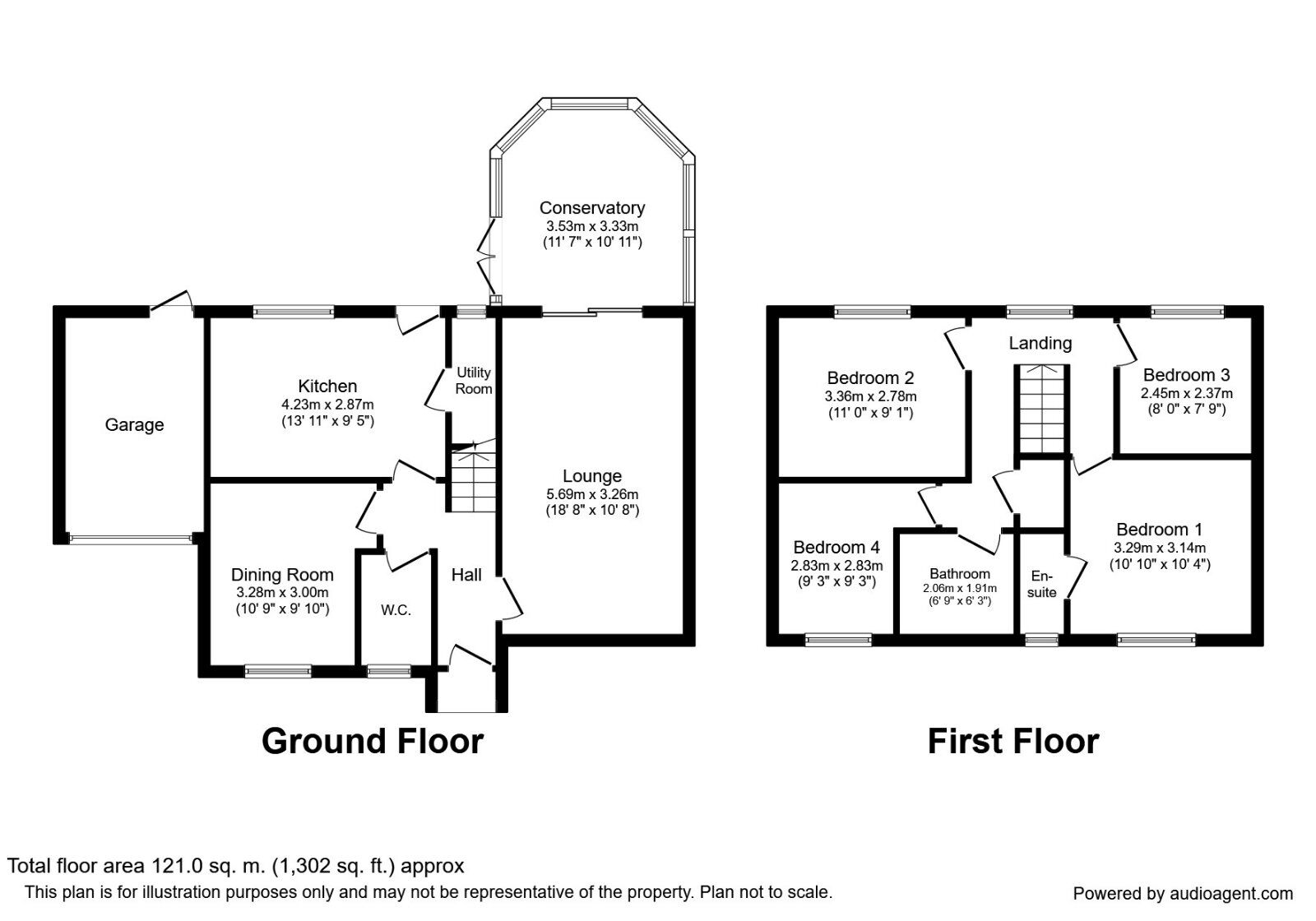 Floorplan of 4 bedroom Detached House for sale, Old School Close, Leyland, PR26