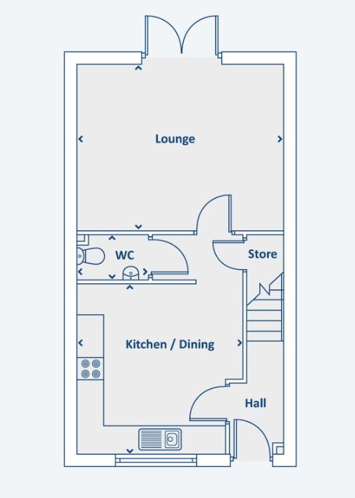 Floorplan of 3 bedroom Semi Detached House for sale, Goldcrest Avenue, Farington Moss, Lancashire, PR26
