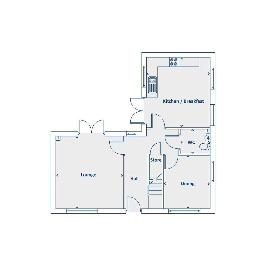 Floorplan of 4 bedroom Detached House for sale, Goldcrest Avenue, Farington Moss, Lancashire, PR26