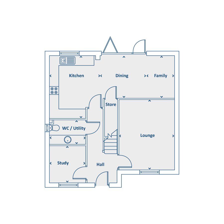 Floorplan of 4 bedroom Detached House for sale, Goldcrest Avenue, Farington Moss, Lancashire, PR26