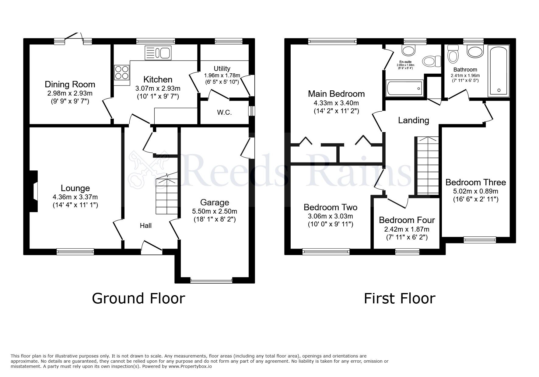 Floorplan of 4 bedroom Detached House for sale, Pintail Close, Leyland, Lancashire, PR26