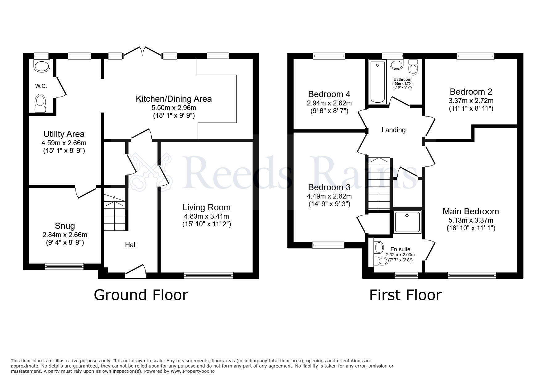Floorplan of 4 bedroom Detached House for sale, Twill Road, Farington Moss, Lancashire, PR26