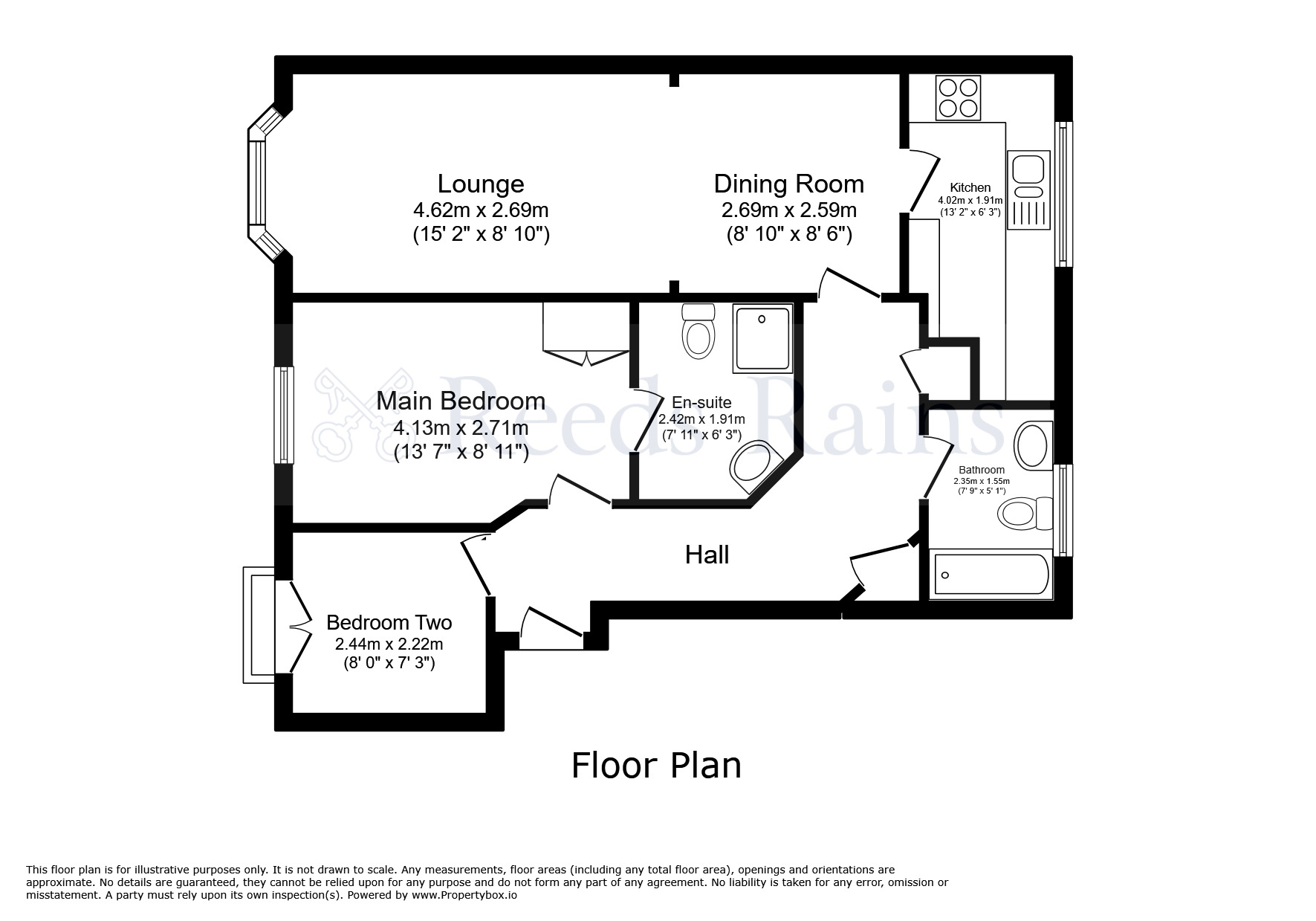 Floorplan of 2 bedroom  Flat for sale, Heys Hunt Avenue, Leyland, Lancashire, PR25