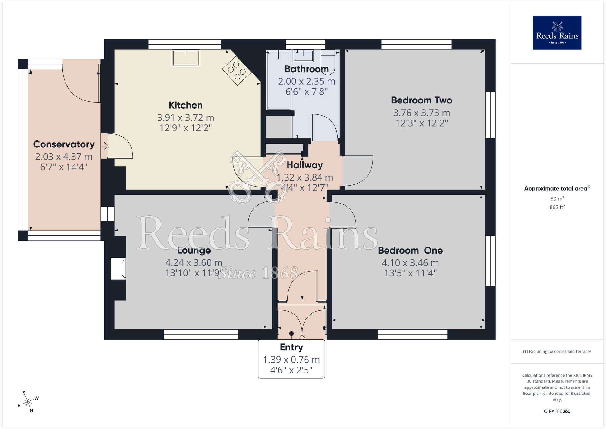 Floorplan of 2 bedroom Detached Bungalow for sale, Moor Road, Croston, Lancashire, PR26