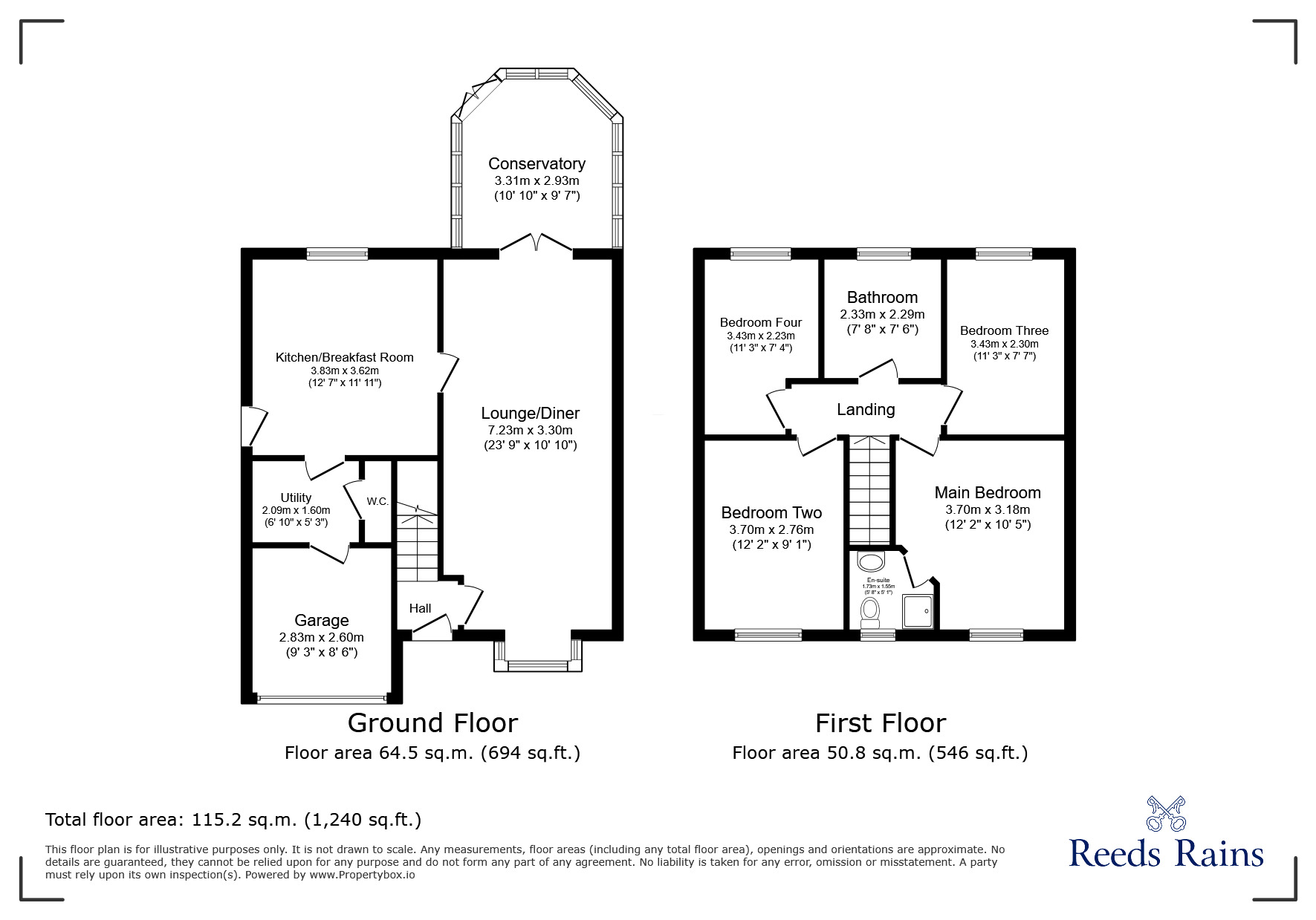 Floorplan of 4 bedroom Detached House for sale, Hedgerows Road, Leyland, Lancashire, PR26