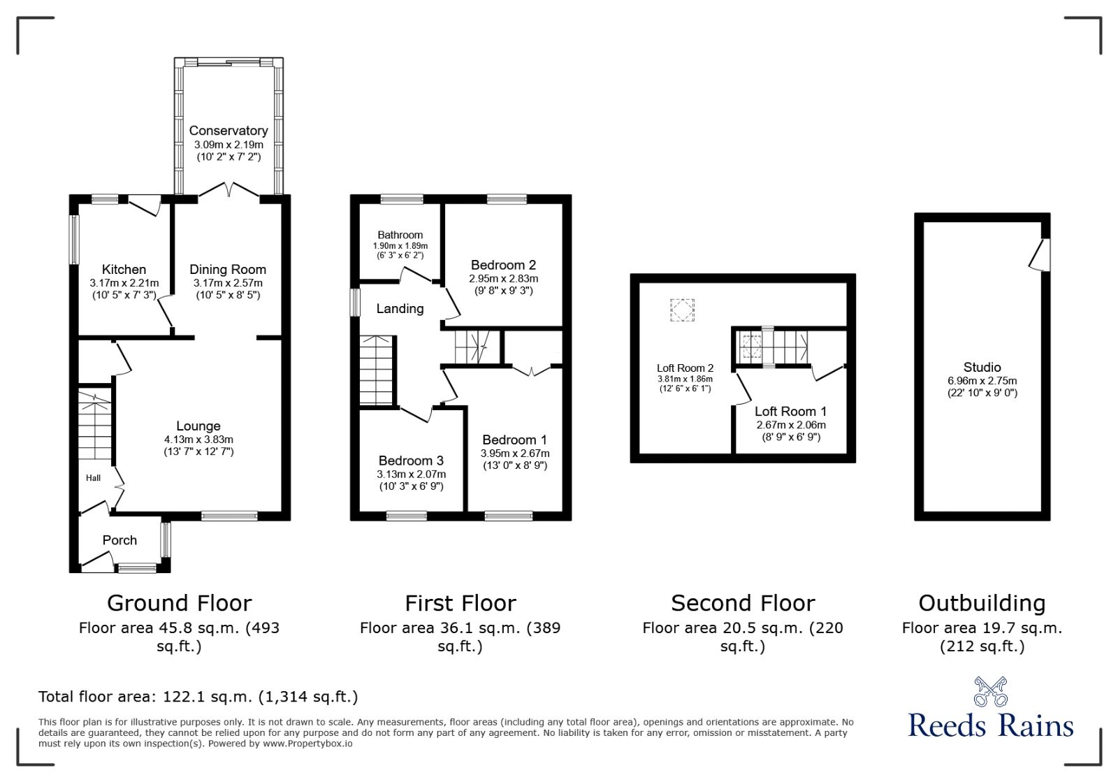 Floorplan of 3 bedroom Semi Detached House for sale, Kirkby Avenue, Leyland, Lancashire, PR25