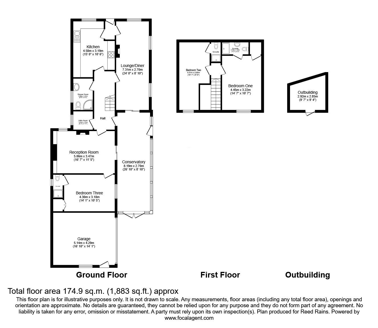 Floorplan of 3 bedroom Detached House for sale, Earnshaw Drive, Leyland, Lancashire, PR25