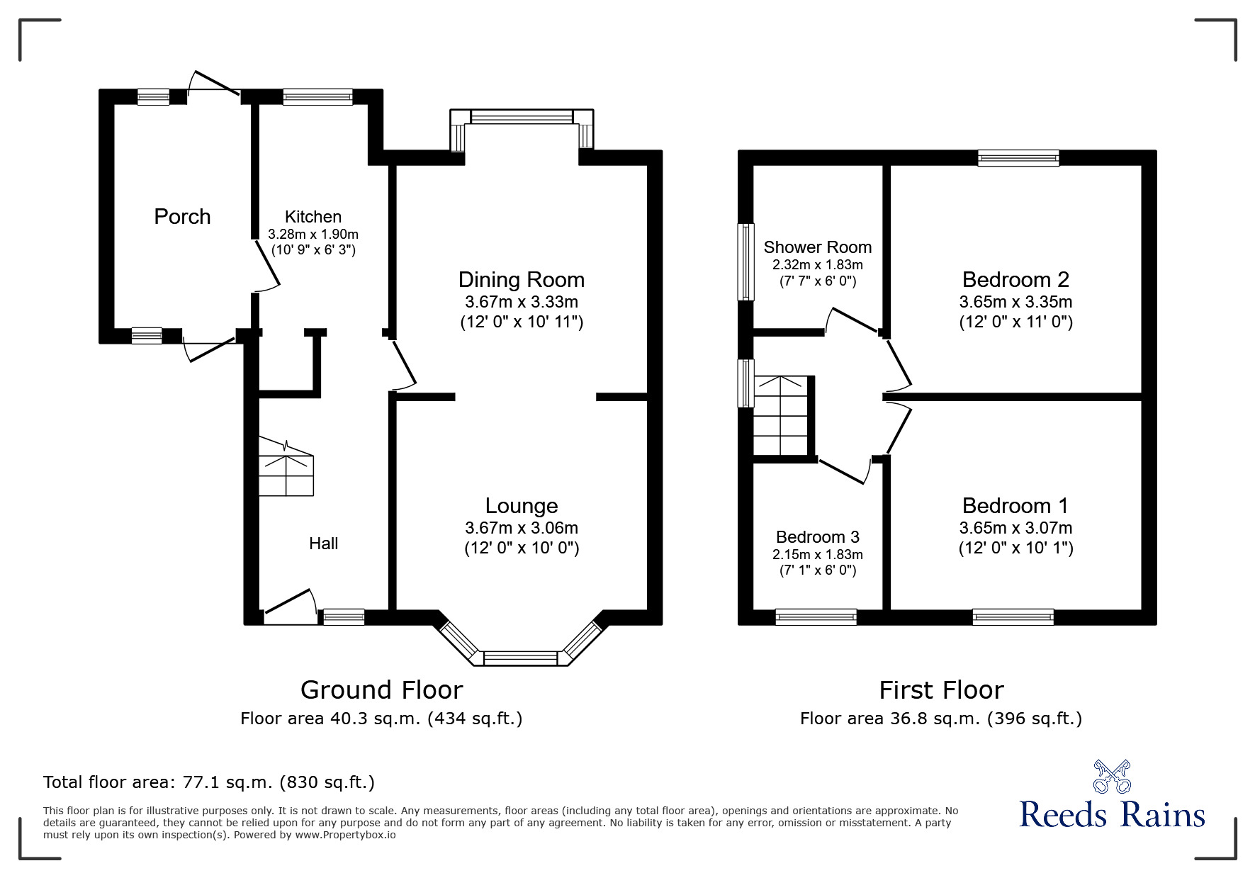 Floorplan of 3 bedroom Semi Detached House for sale, Cross Street, Leyland, Lancashire, PR25