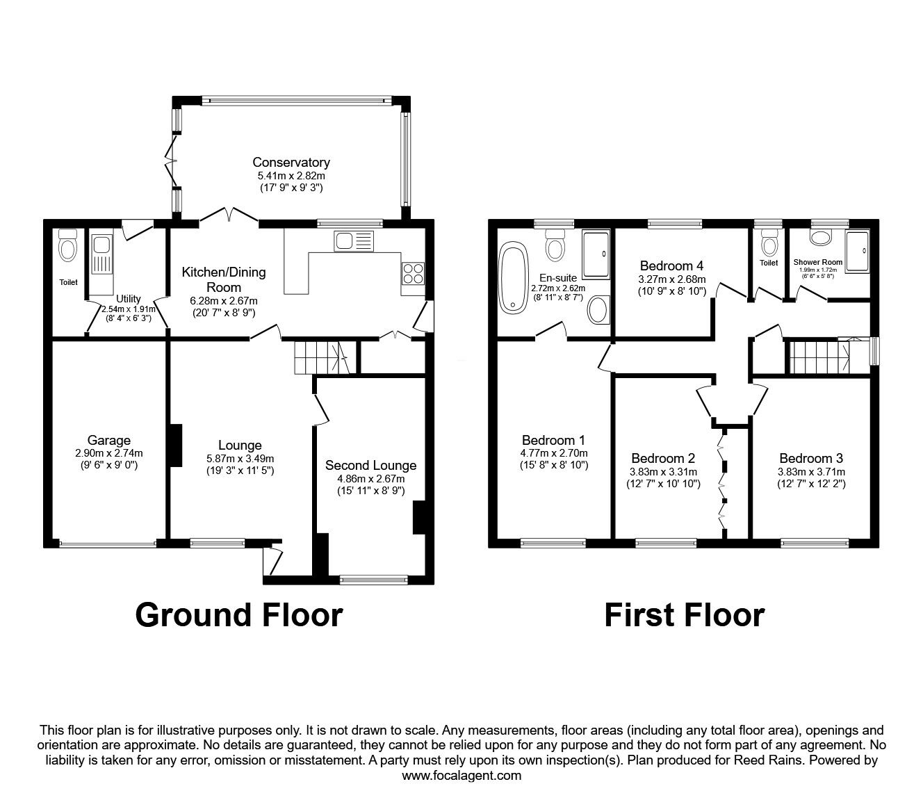 Floorplan of 4 bedroom Detached House for sale, Smiths Croft, Leyland, Lancashire, PR26