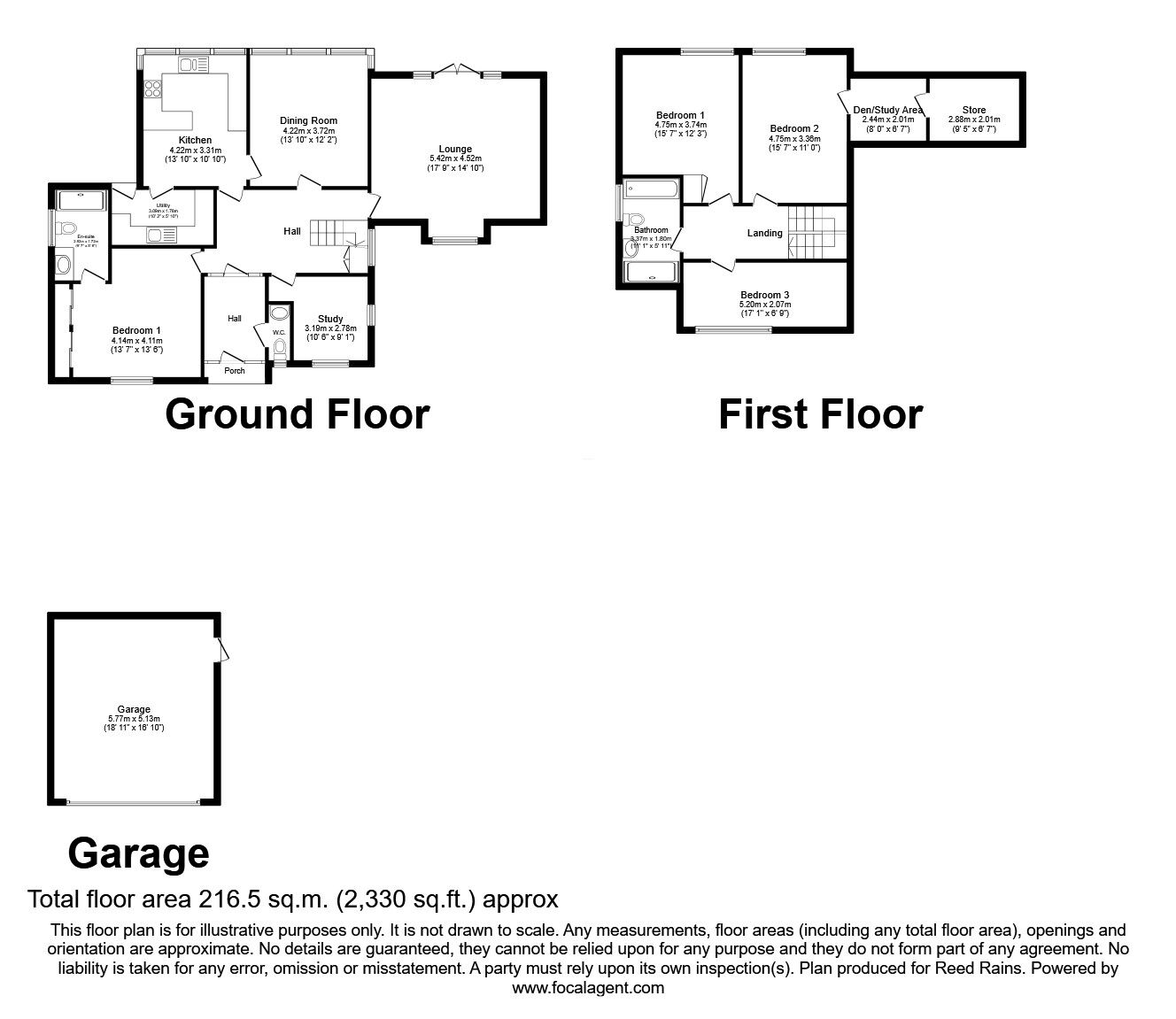Floorplan of 4 bedroom Detached House for sale, Crocus Field, Leyland, Lancashire, PR25