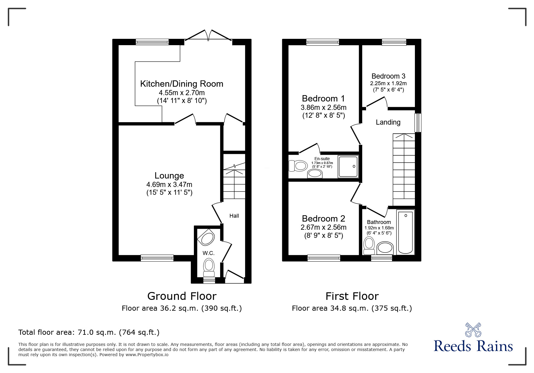 Floorplan of 3 bedroom Semi Detached House for sale, Hedgerows Road, Leyland, Lancashire, PR26