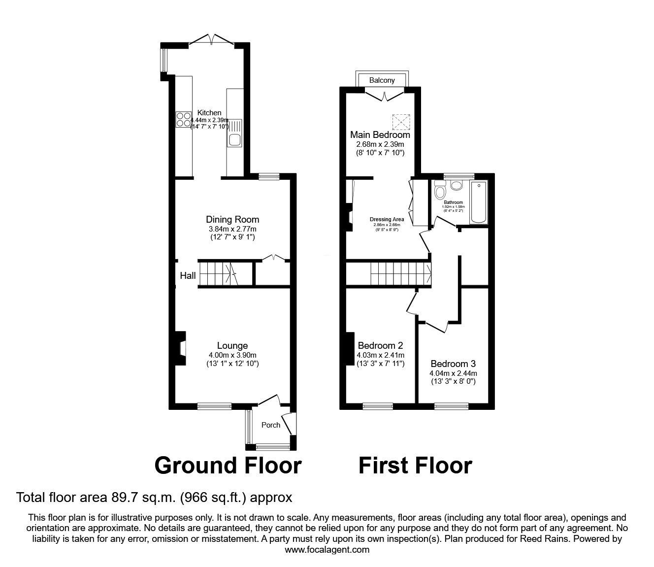 Floorplan of 3 bedroom Semi Detached House for sale, Fox Lane, Leyland, Lancashire, PR25