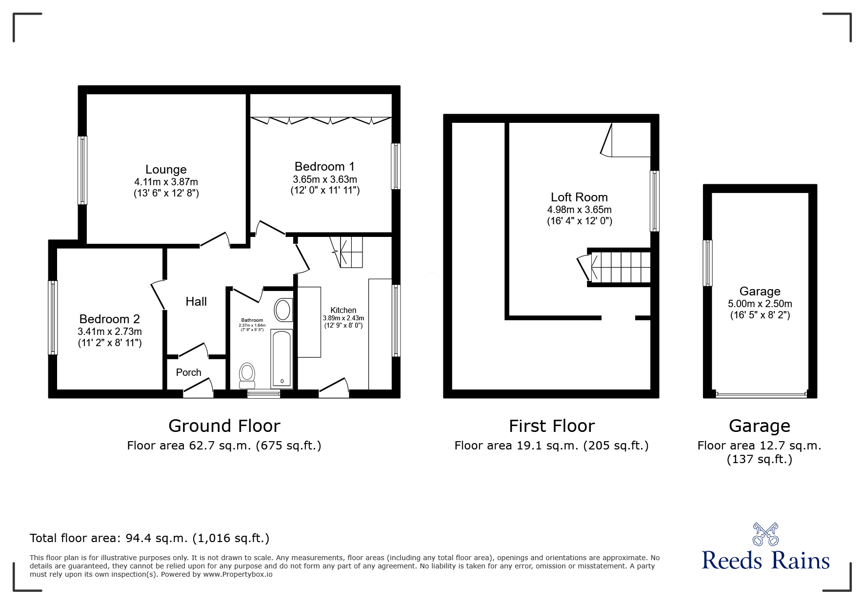 Floorplan of 2 bedroom Semi Detached Bungalow for sale, The Orchard, Croston, Lancashire, PR26