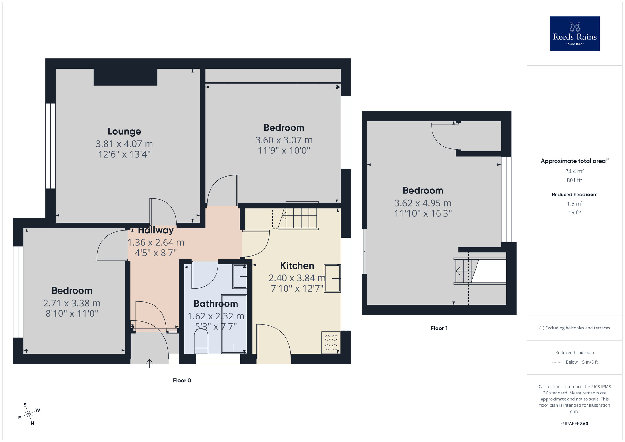 Floorplan of 3 bedroom Semi Detached Bungalow for sale, The Orchard, Croston, Lancashire, PR26