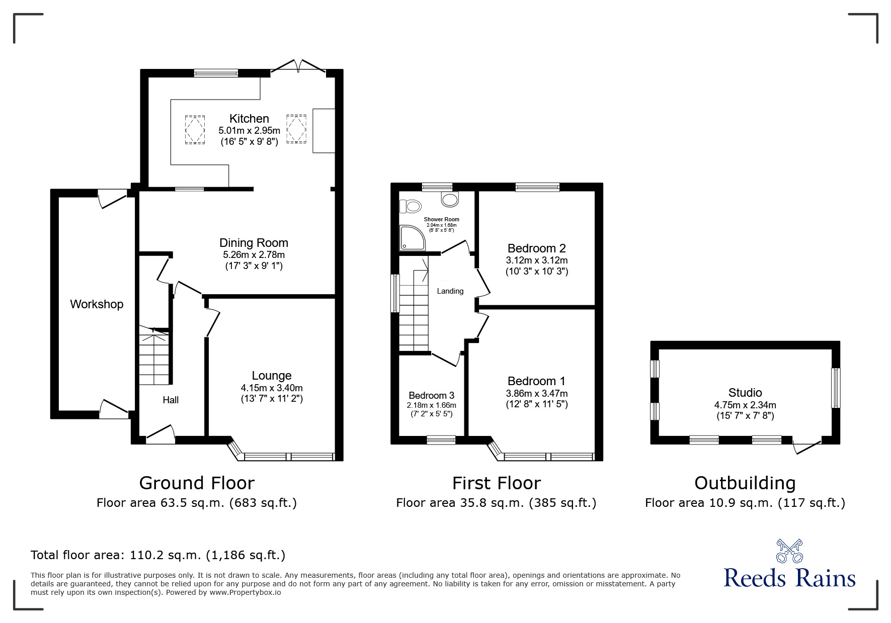 Floorplan of 3 bedroom Semi Detached House for sale, Clifton Avenue, Leyland, Lancashire, PR25
