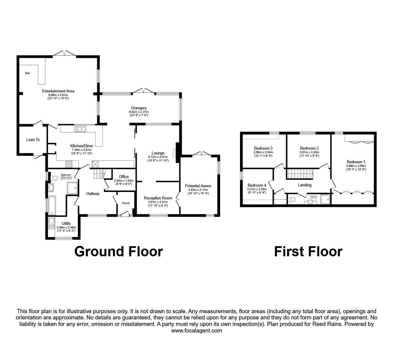 Floorplan of 5 bedroom Detached House for sale, Royal Avenue, Leyland, Lancashire, PR25