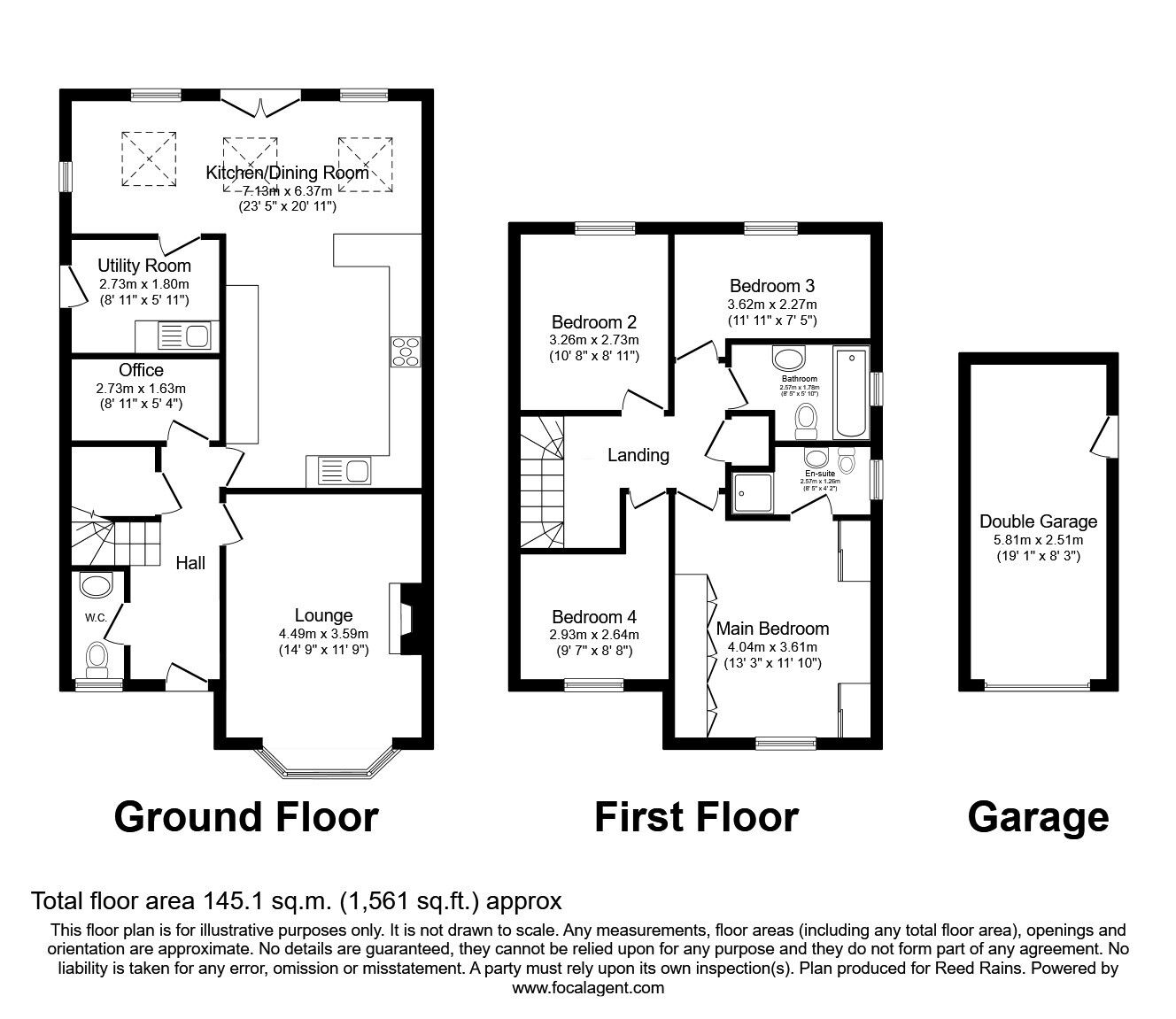 Floorplan of 4 bedroom Detached House for sale, Cam Wood Fold, Clayton-le-Woods, Lancashire, PR6