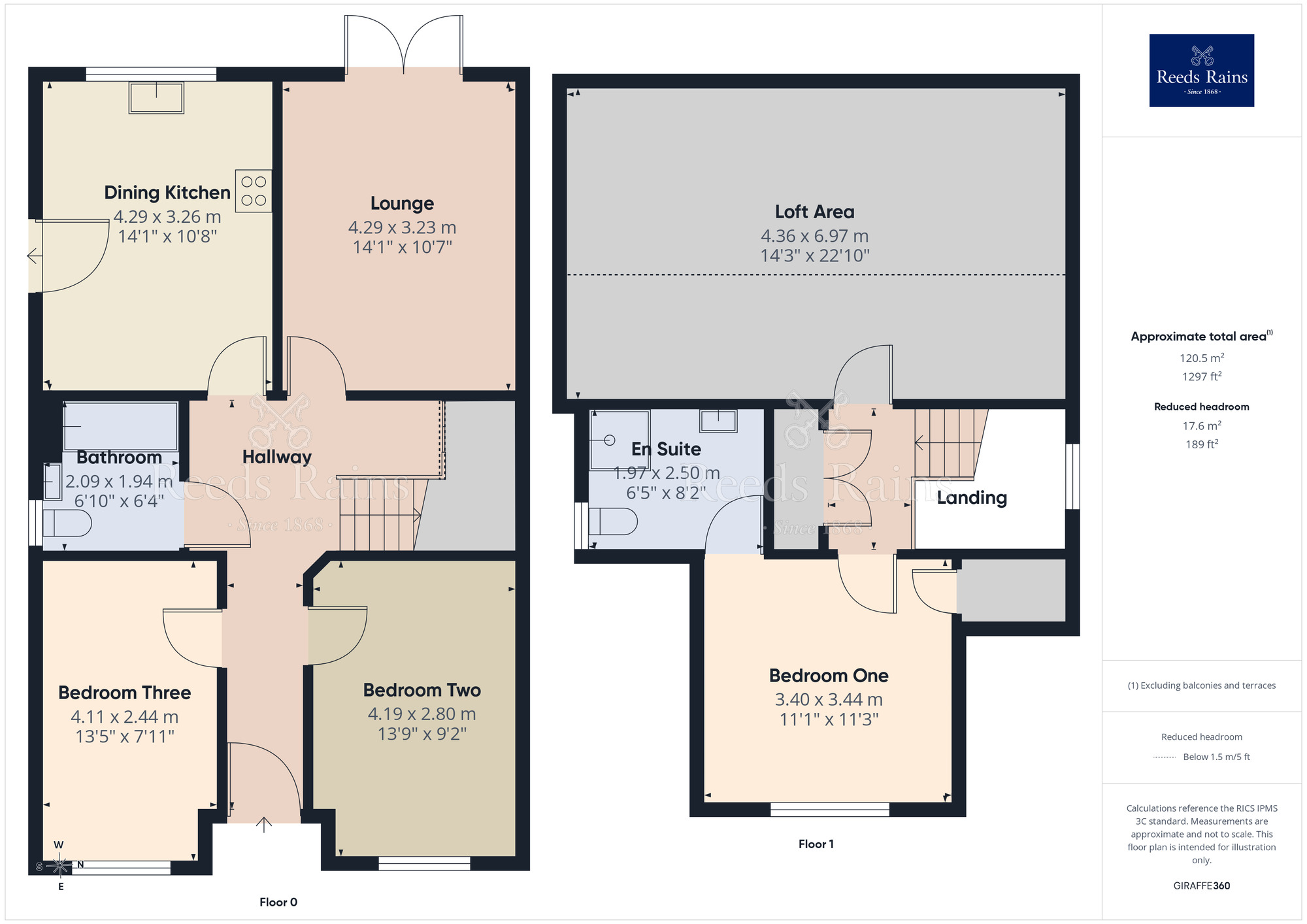 Floorplan of 3 bedroom Detached Bungalow for sale, Brickfield Place, Leyland, Lancashire, PR25