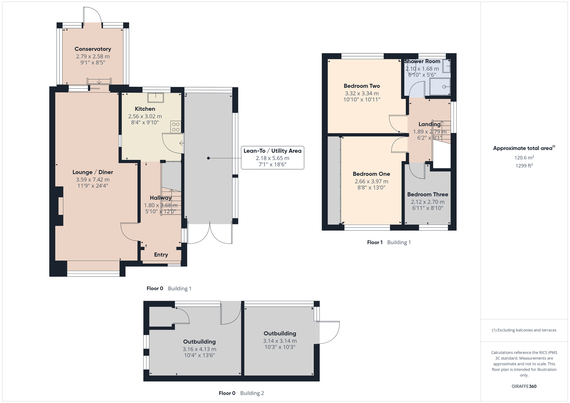 Floorplan of 3 bedroom Semi Detached House for sale, Grange Road, Leyland, Lancashire, PR25