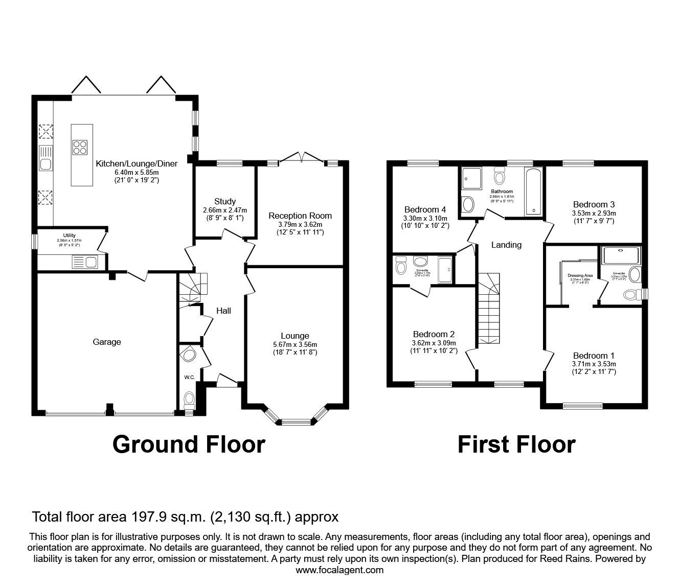 Floorplan of 4 bedroom Detached House for sale, Grange Close, Leyland, PR25