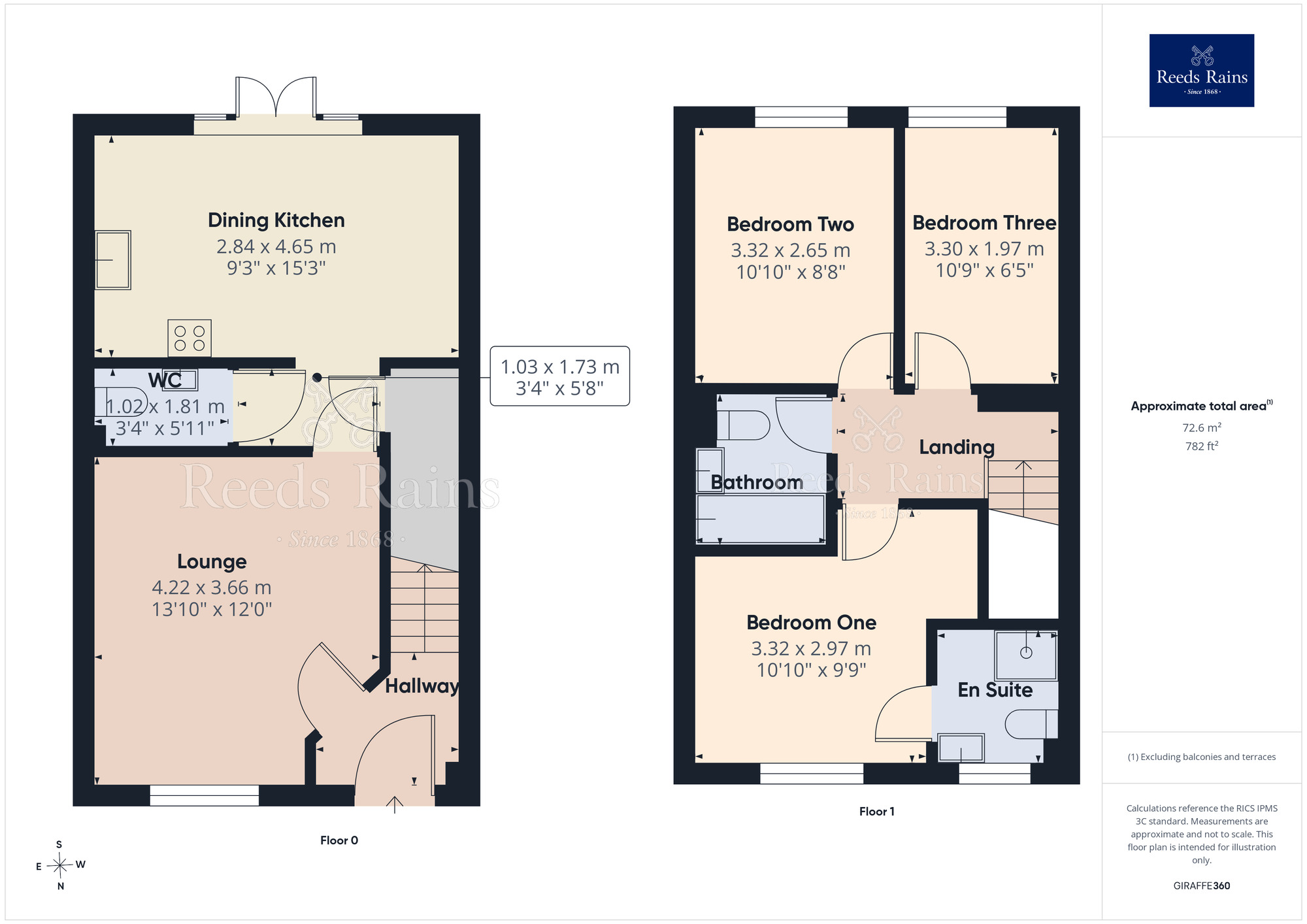 Floorplan of 3 bedroom Semi Detached House for sale, Assembly Avenue, Leyland, Lancashire, PR25