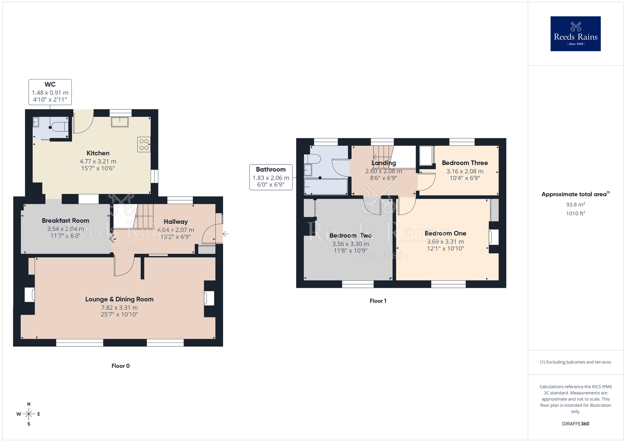 Floorplan of 3 bedroom Semi Detached House for sale, Pear Tree Road, Croston, Lancashire, PR26