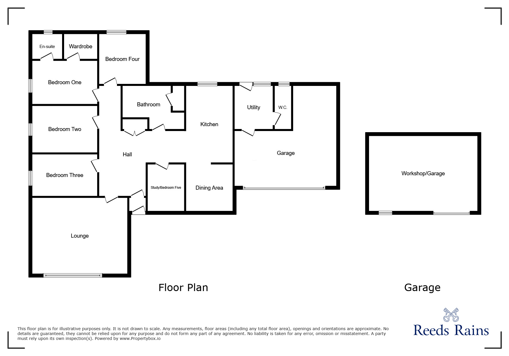 Floorplan of 4 bedroom Detached Bungalow for sale, Dob Lane, Little Hoole, Lancashire, PR4