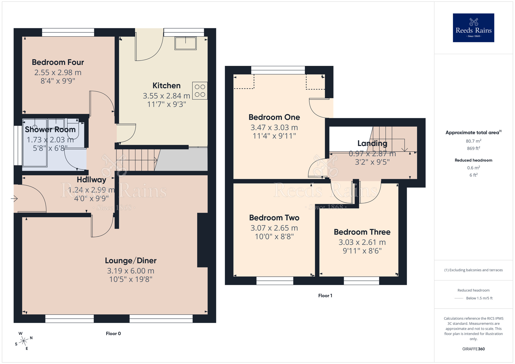 Floorplan of 4 bedroom Semi Detached House for sale, St. Clements Avenue, Farington, Lancashire, PR25