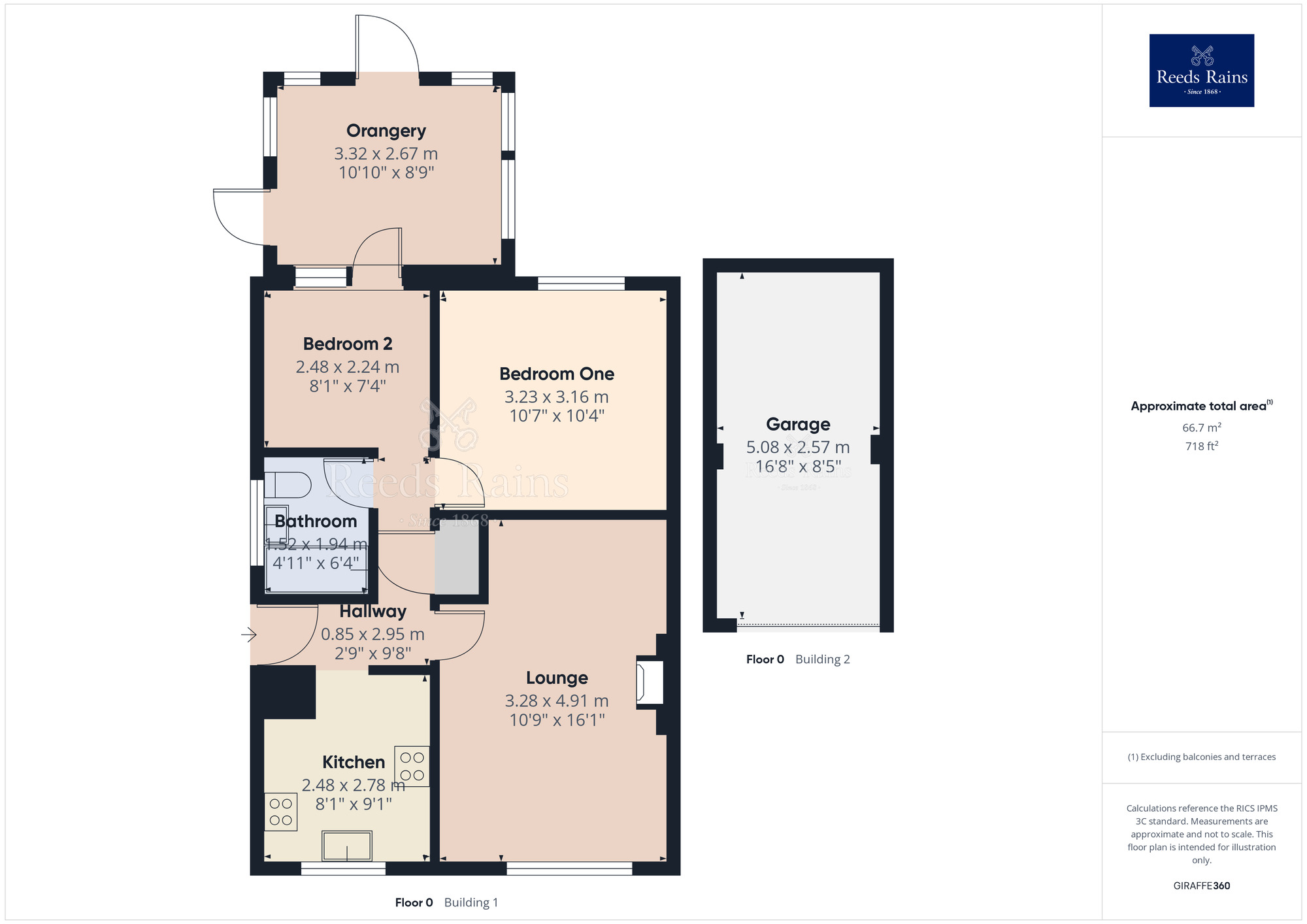 Floorplan of 2 bedroom Detached Bungalow for sale, Fossdale Moss, Leyland, Lancashire, PR26