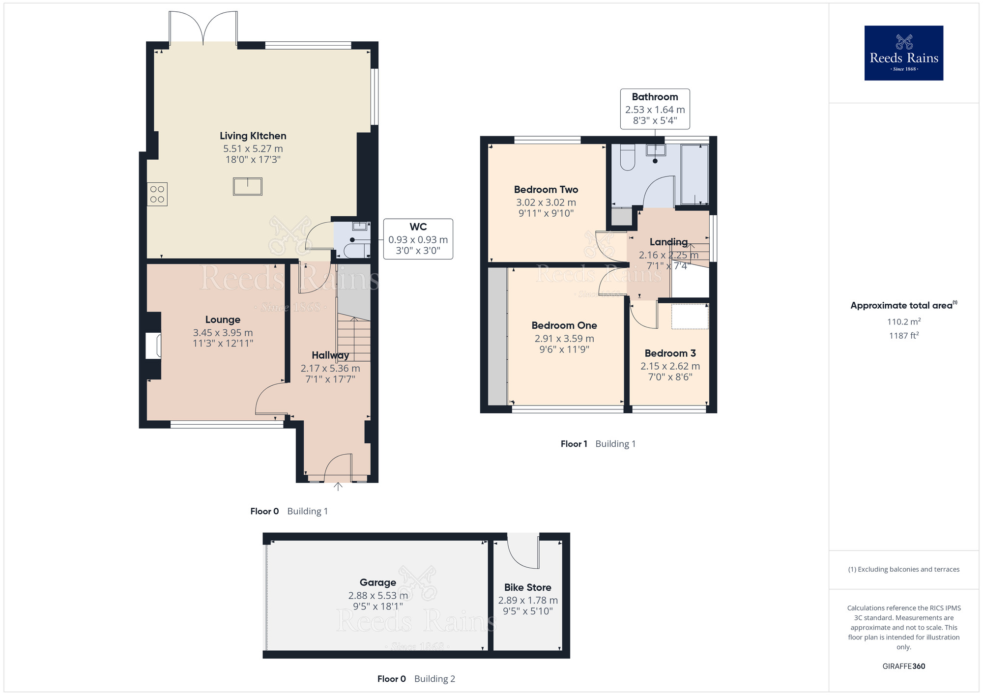 Floorplan of 3 bedroom Semi Detached House for sale, Langdale Road, Leyland, Lancashire, PR25